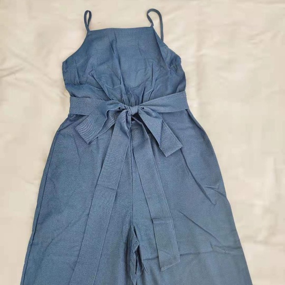 Stylish Blue denim jumpsuit - Picture 5 of 6